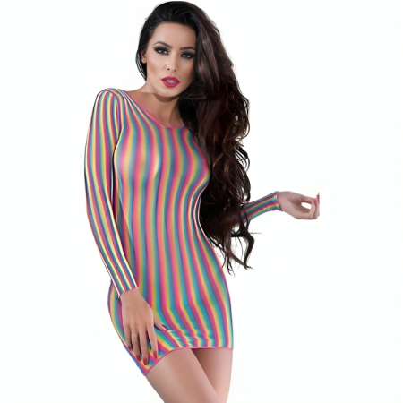 Chilirose CR 4334 Mini Dress Multicolour Seamless S/M