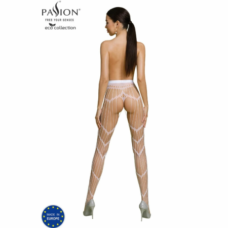 PASSION Eco Collection S006 Bodystocking White - Sustainable Design, One Size