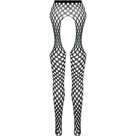 PASSION Eco Collection Bodystocking ECO S003 Black - Sustainable Design, One Size