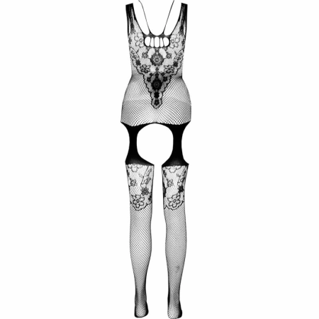 Passion ECO BS011 White Ecological Bodystocking - Universal Size