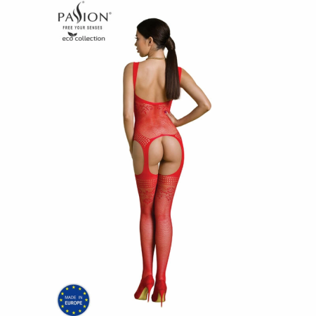 Passion ECO Collection Bodystocking BS008 Red - Ecological One Size Design