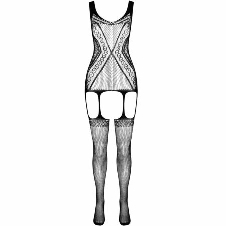 PASSION ECO BS007 Red Bodystocking - Eco-Friendly, Universal Size