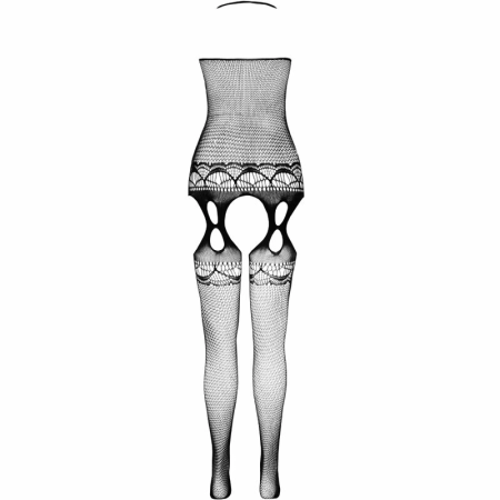 PASSION ECO BS006 Bodystocking Black - Eco-Friendly, One Size