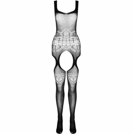 Passion ECO BS005 Black Bodystocking - Eco-Friendly, Universal Size