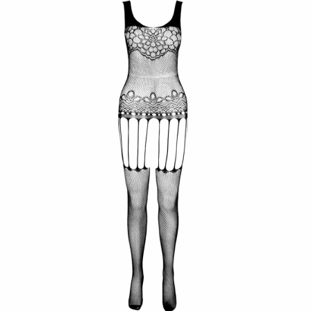 PASSION ECO BS001 White Bodystocking - Sustainable Recycled Material, One Size