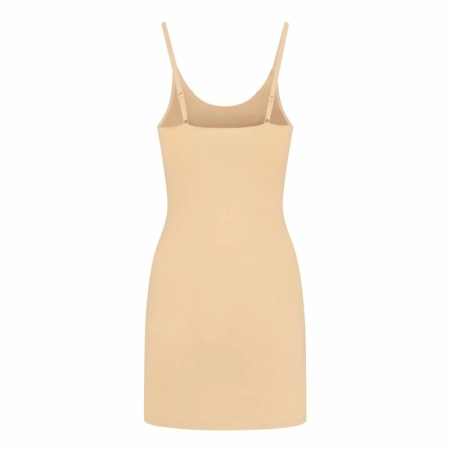 Bye Bra Light Control Invisible Singlet Dress Beige XXL - Seamless Fit