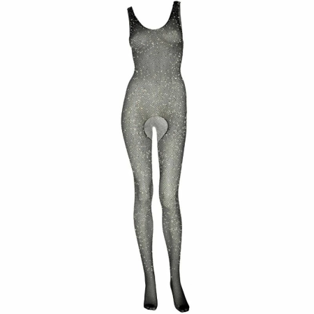 Leg Avenue Fishnet Tank Bodystocking One Size - Crystalized Design