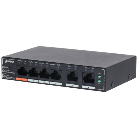 DAHUA L2 Switch su 4 PoE jungtimis | 60 Watts