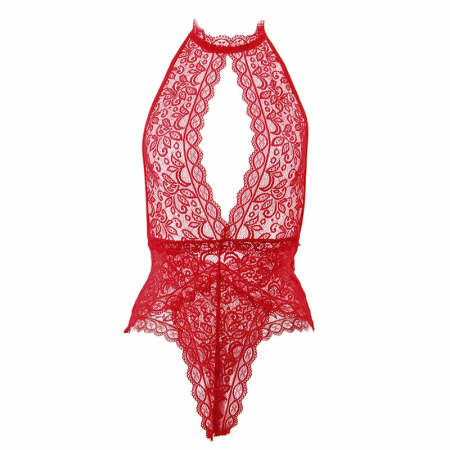 Subblime 953874 Bodysuit Open Cup Red S/M - Elegant Lingerie Design