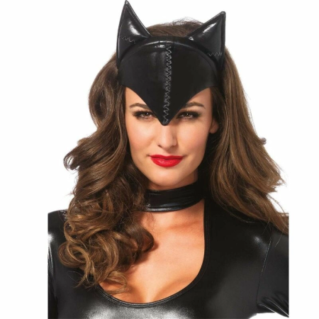 Leg Avenue Cat Woman Mask Black - Flexible Party Accessory