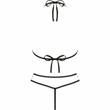 LivCo Corsetti Jimena LC 20216 Set - Black Bra & Thong, One Size