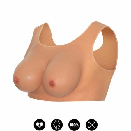 HIDDEN DESIRE ALTER EGO Silicone Wearable Breast Top D-Cup, Flesh Tone