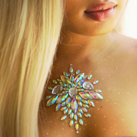 Leg Avenue Celestial Iridescent Body Jewel - Reusable Skin-Friendly Design