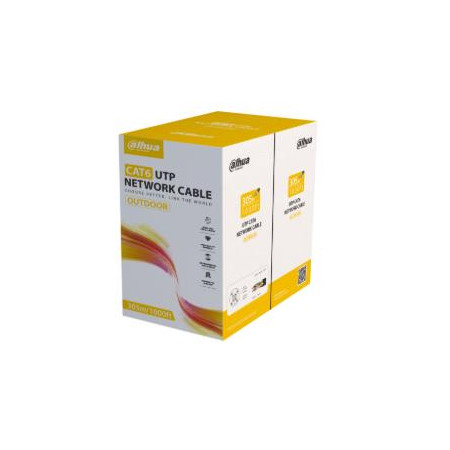 CAT6 UTP Kabelis 305m Juodas/PFM920-6UN DAHUA