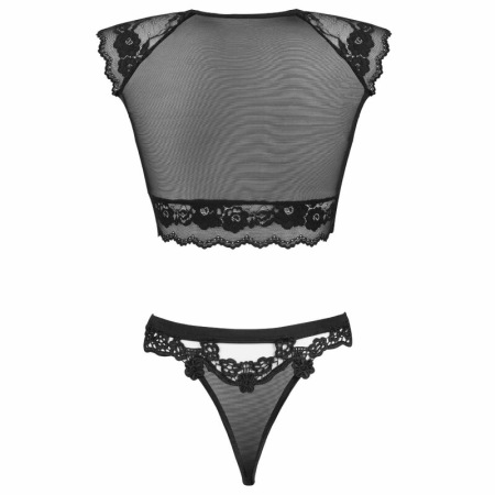 Livco Corsetti Timosan LC 90631 Elegant Two-Piece Black Lingerie Set