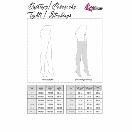 LivCo Corsetti Grarddis LC XG042 Stockings Black One Size - Elegant Design