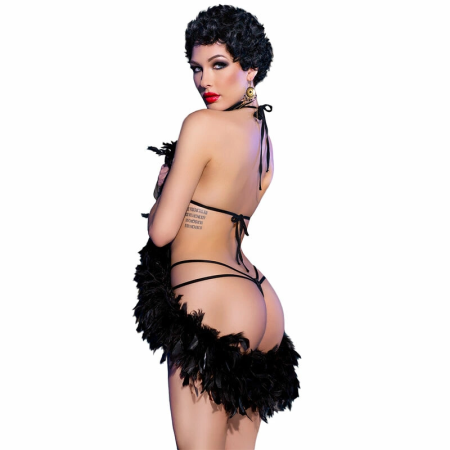 Chilirose CR 4479 Blue Lace Bodysuit S/M - Elegant Floral Design