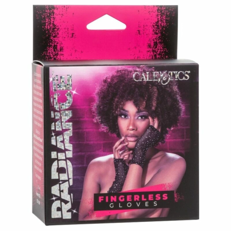 CalExotics Radiance Fingerless Mesh Gloves with Rhinestone Accents