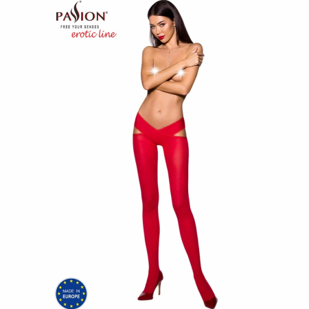 Passion TIOPEN 005 Red Hip-Cut Tights 1/2 Size 60 DEN