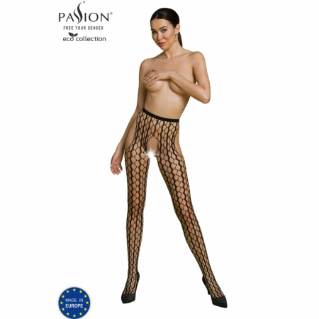 PASSION Eco Collection Bodystocking ECO S007 Black - Sustainable One Size