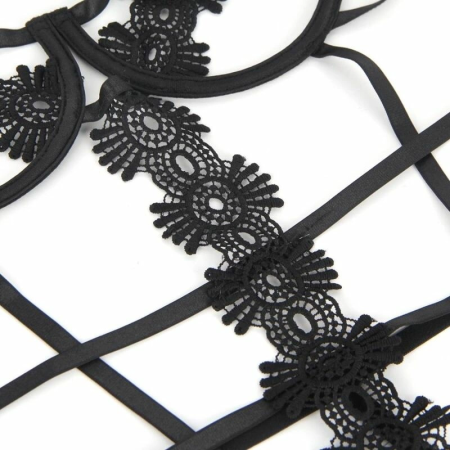 Subblime Strappy Lace Teddy L/XL - Elegant Adjustable Lingerie