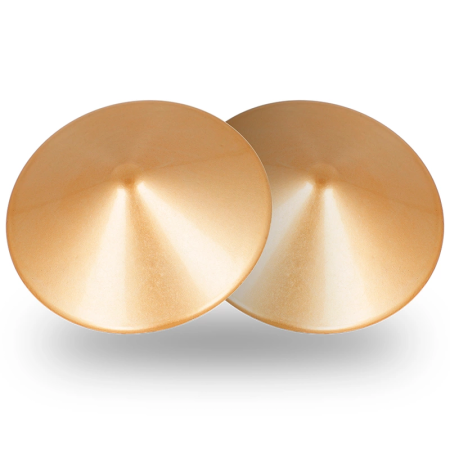 Coquette Chic Desire Nipple Covers Golden Circles Metal Reusable