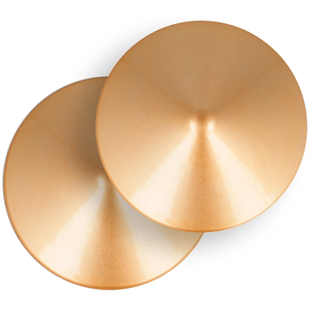 Coquette Chic Desire Nipple Covers Golden Circles Metal Reusable