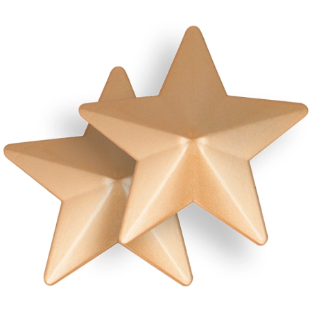 Coquette Chic Desire Gold Star Self-Adhesive Reusable Nipple Covers