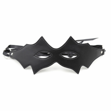 OHMAMA Feline Mask - Black PVC Costume Accessory, One Size