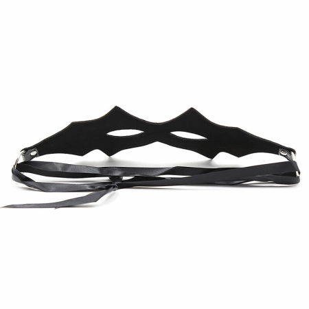 OHMAMA Feline Mask - Black PVC Costume Accessory, One Size