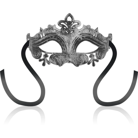 OHMAMA Venetian Style Silver Mask - Embossed Rigid Design, Unisex