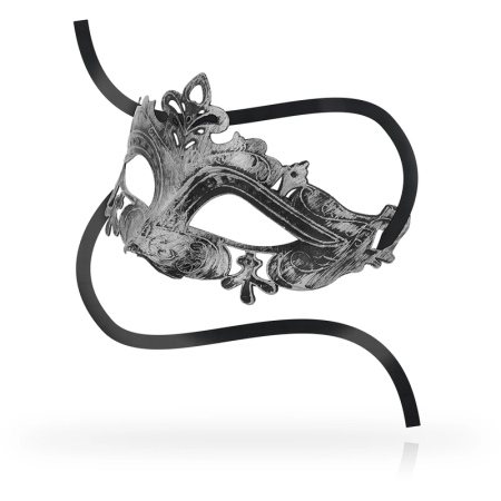 OHMAMA Venetian Style Silver Mask - Embossed Rigid Design, Unisex