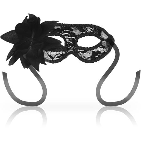 OHMAMA Black Lace & Floral Decorative Mask, Unisex, One Size