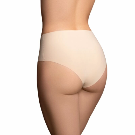 Bye Bra Seamless Invisible Highbrief Panties 2-Pack Size S Beige