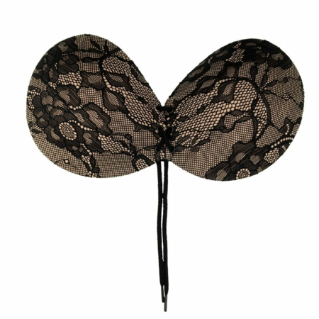 Bye Bra Interlaced Embroidery Adhesive Bra Cup A - Strapless & Backless