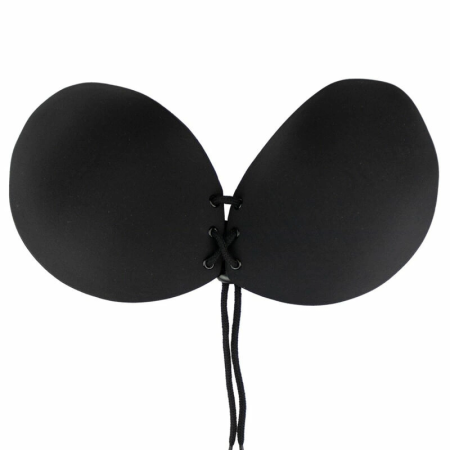 Bye Bra Round Lace-It Interlaced Adhesive Bra Black Cup C