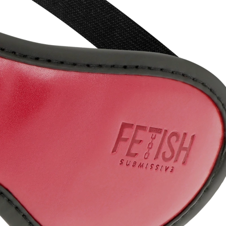 Fetish Submissive Vegan Leather Mask with Neoprene Lining, Adjustable Fit