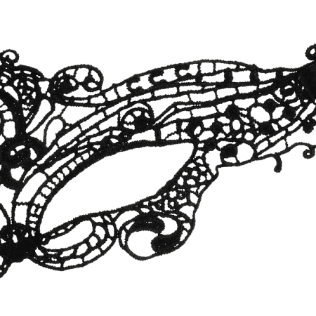 Coquette Chic Desire Lace Mask Black - Elegant Eye Covering Accessory