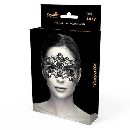 Coquette Chic Desire Lace Mask Black - Elegant Eye Accessory