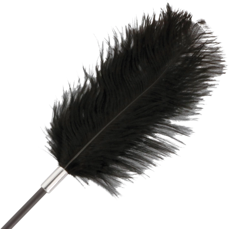 Darkness Black Dual-Ended Feather Crop 56cm - Elegant Sensation Tool