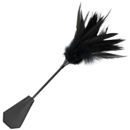 Darkness Black Feather Dual-Sided Intimate Crop, 48 cm