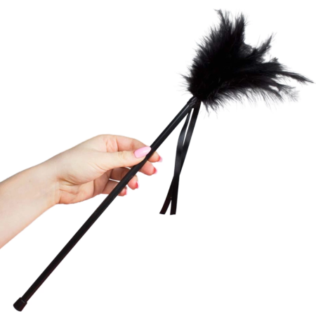 SecretPlay Feather Teaser Black 40cm - Sensual Touch Accessory
