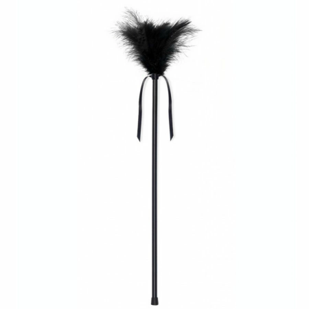 SecretPlay Feather Teaser Black 40cm - Sensual Touch Accessory