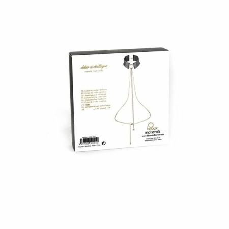 Bijoux Indiscrets Desir Metallique Black Adjustable Mesh Choker & Chain