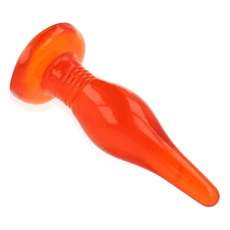 Baile Red Soft Touch Plug Intimate Trainer 14.2 cm with Suction Base