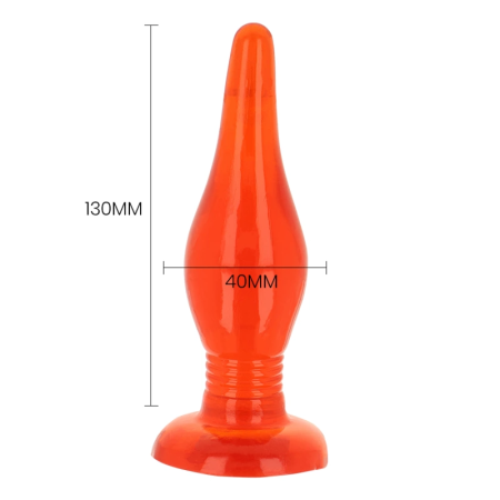 Baile Red Soft Touch Plug Intimate Trainer 14.2 cm with Suction Base