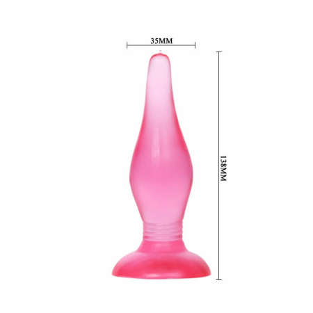 Baile Lilac Soft Touch Plug 14.2 cm with Suction Base - Violet