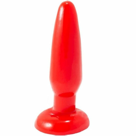 Baile Anal Plug Small Red 15cm with Suction Cup Flexible Material