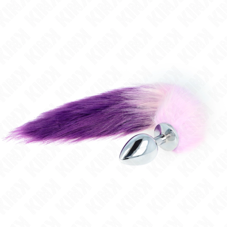 KINK Intimate Plug L 10x4cm with 40cm Synthetic Purple Tail