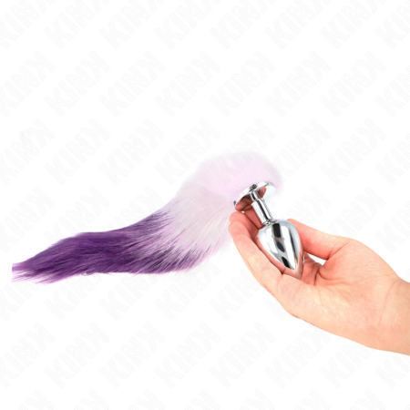 KINK Intimate Plug L 10x4cm with 40cm Synthetic Purple Tail